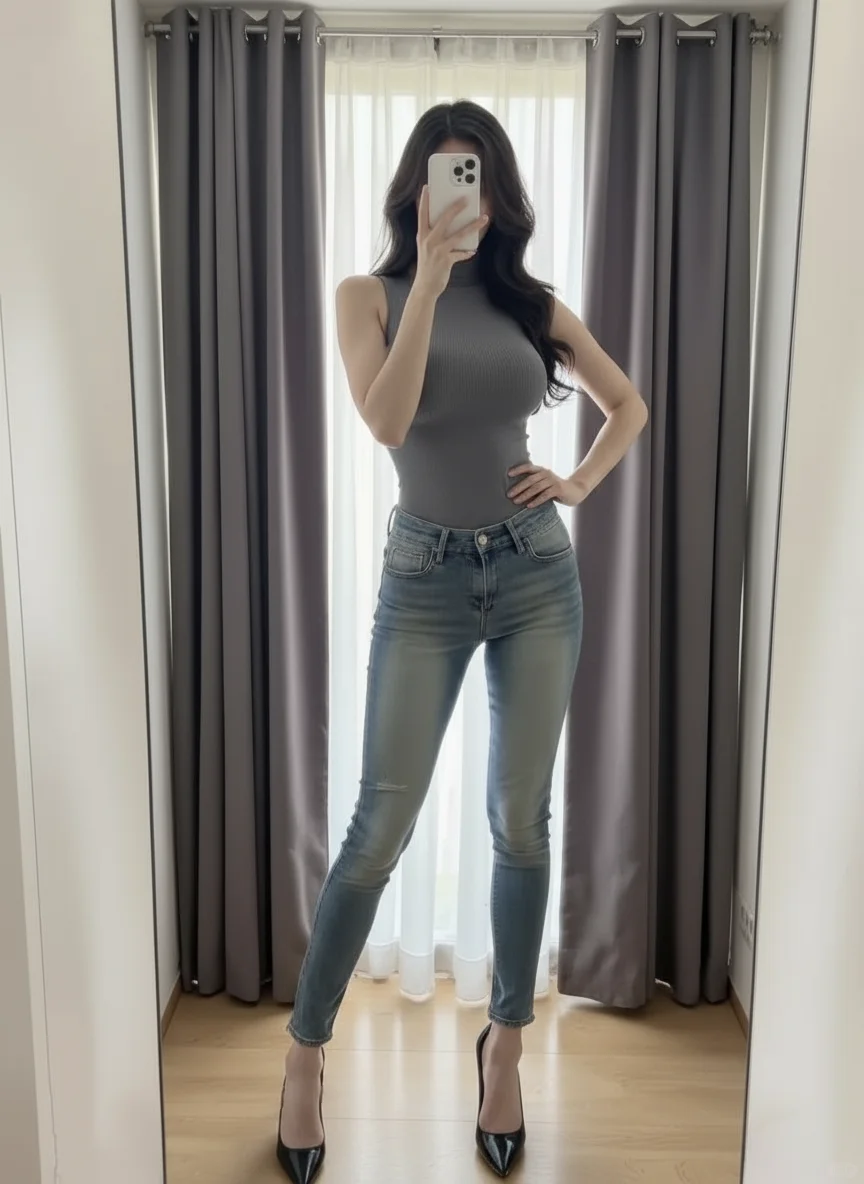 和自己的大长腿合张照hhh