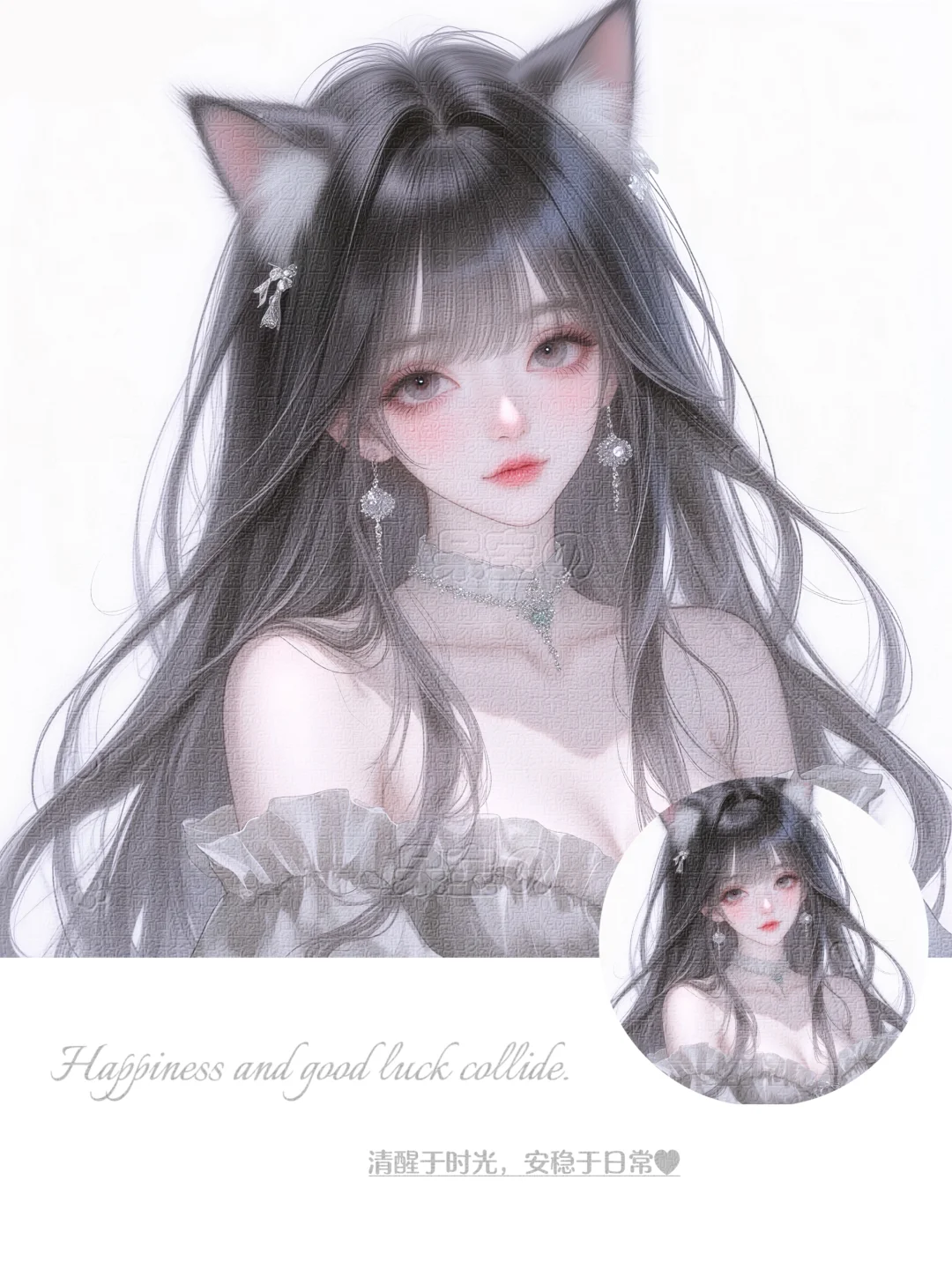 女生头像｜超甜猫猫女孩~