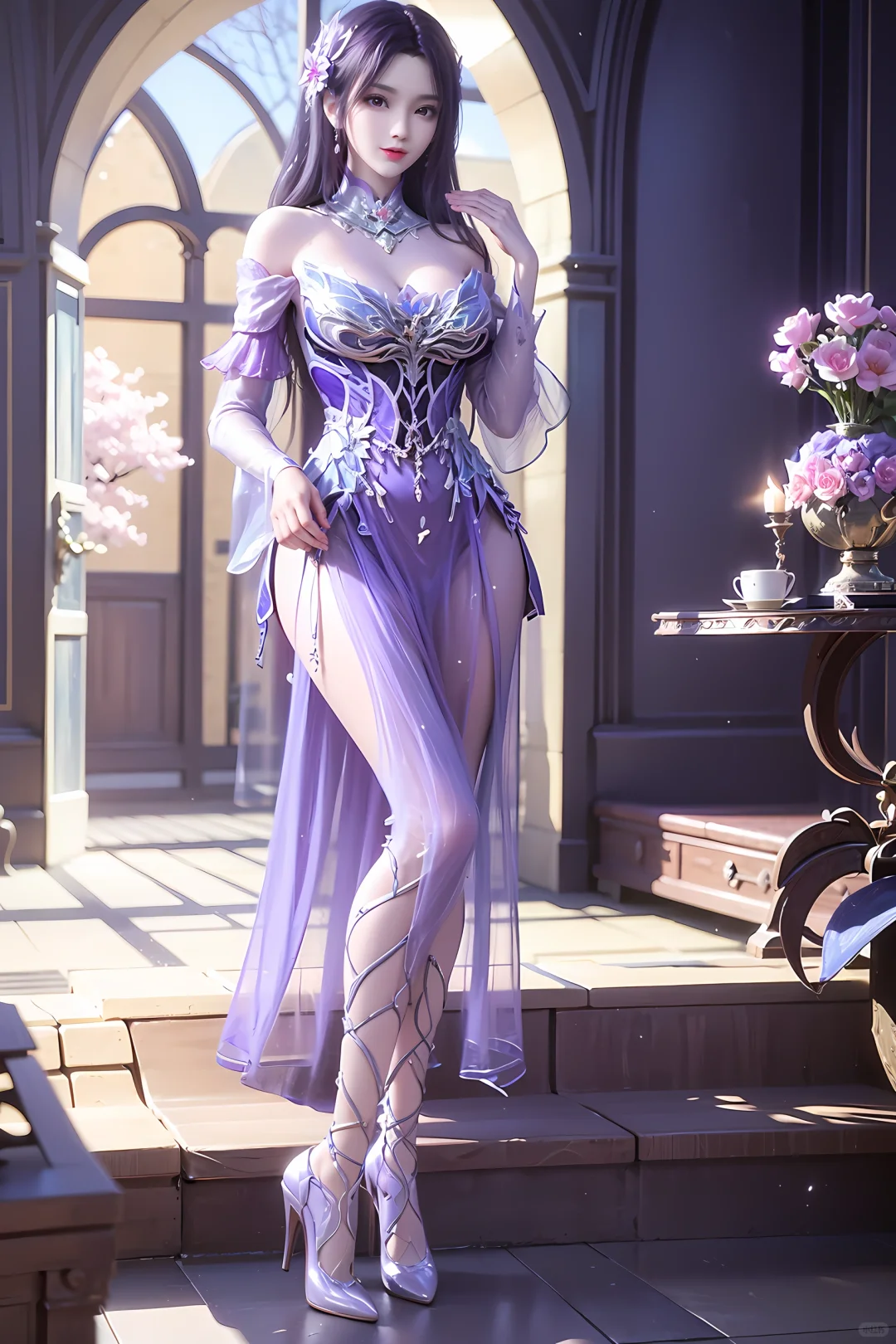 《斗破苍穹》小医仙紫色新建模