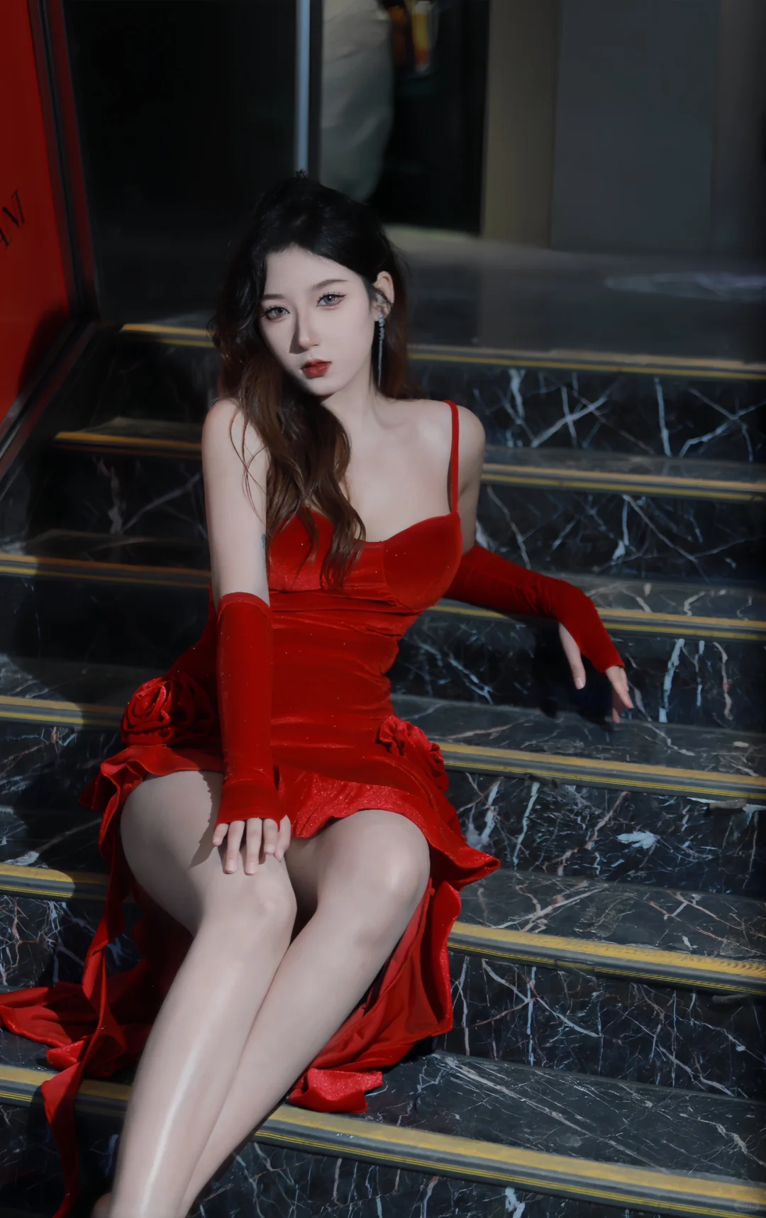 抬头仰视我 小狗