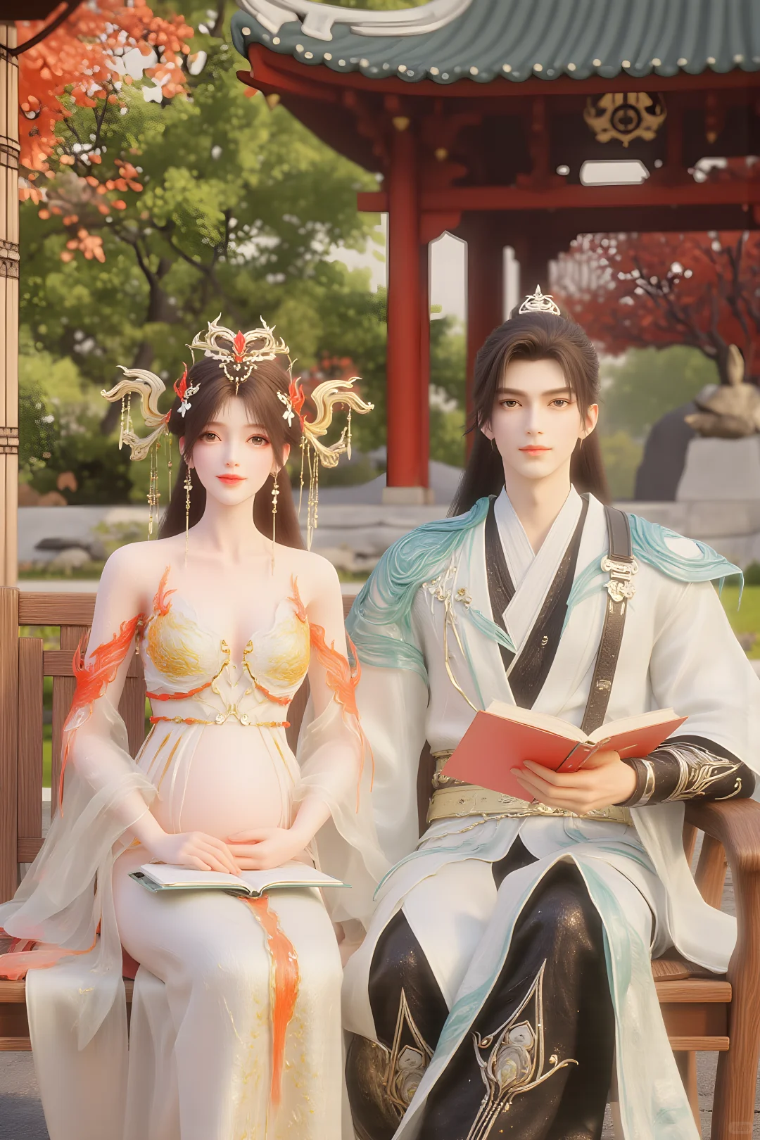 《完美世界》石昊火灵儿，孕中温情太好嗑！