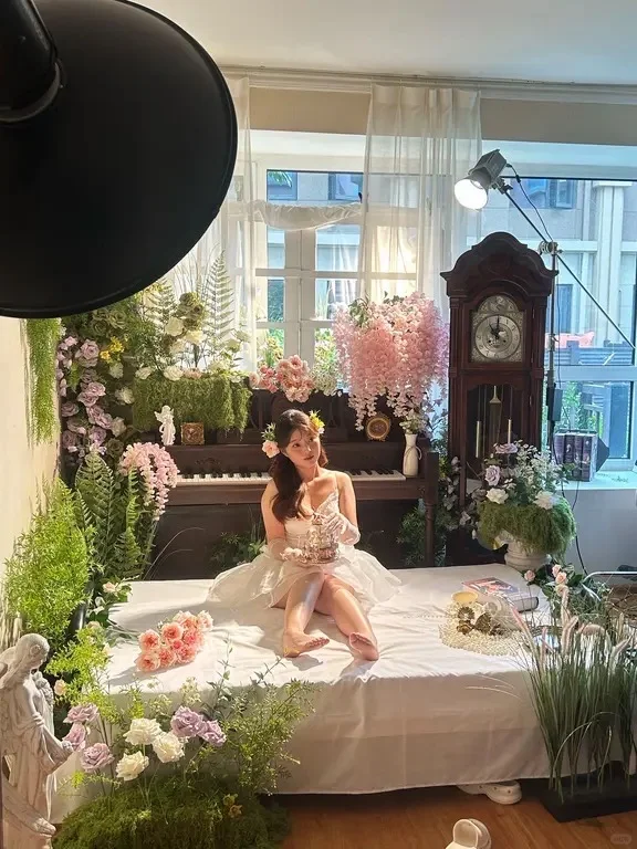 在邯郸拍到了想要的花房少女写真💕