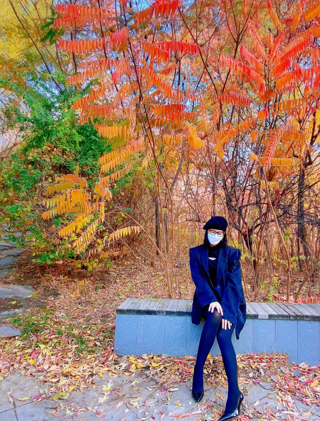 阔肩西装➕高跟很绝‼️200D比0D更绝‼️