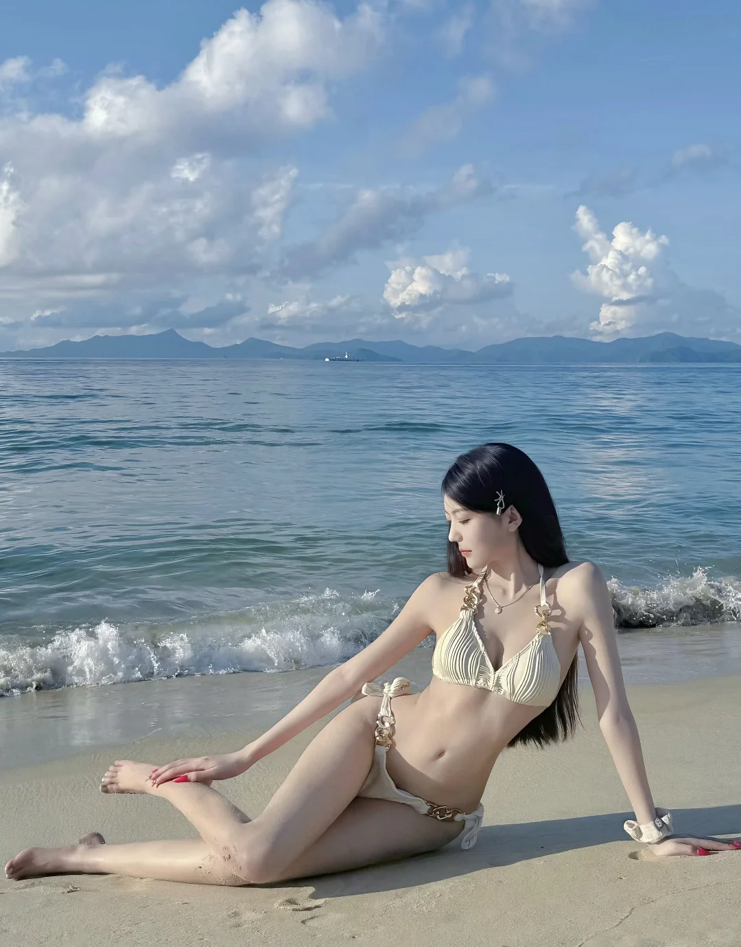 海边正常穿搭 真的无不良引导🌊