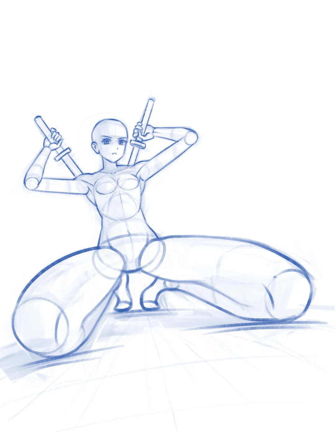 低视角透视 双刀模版…拿去用！！