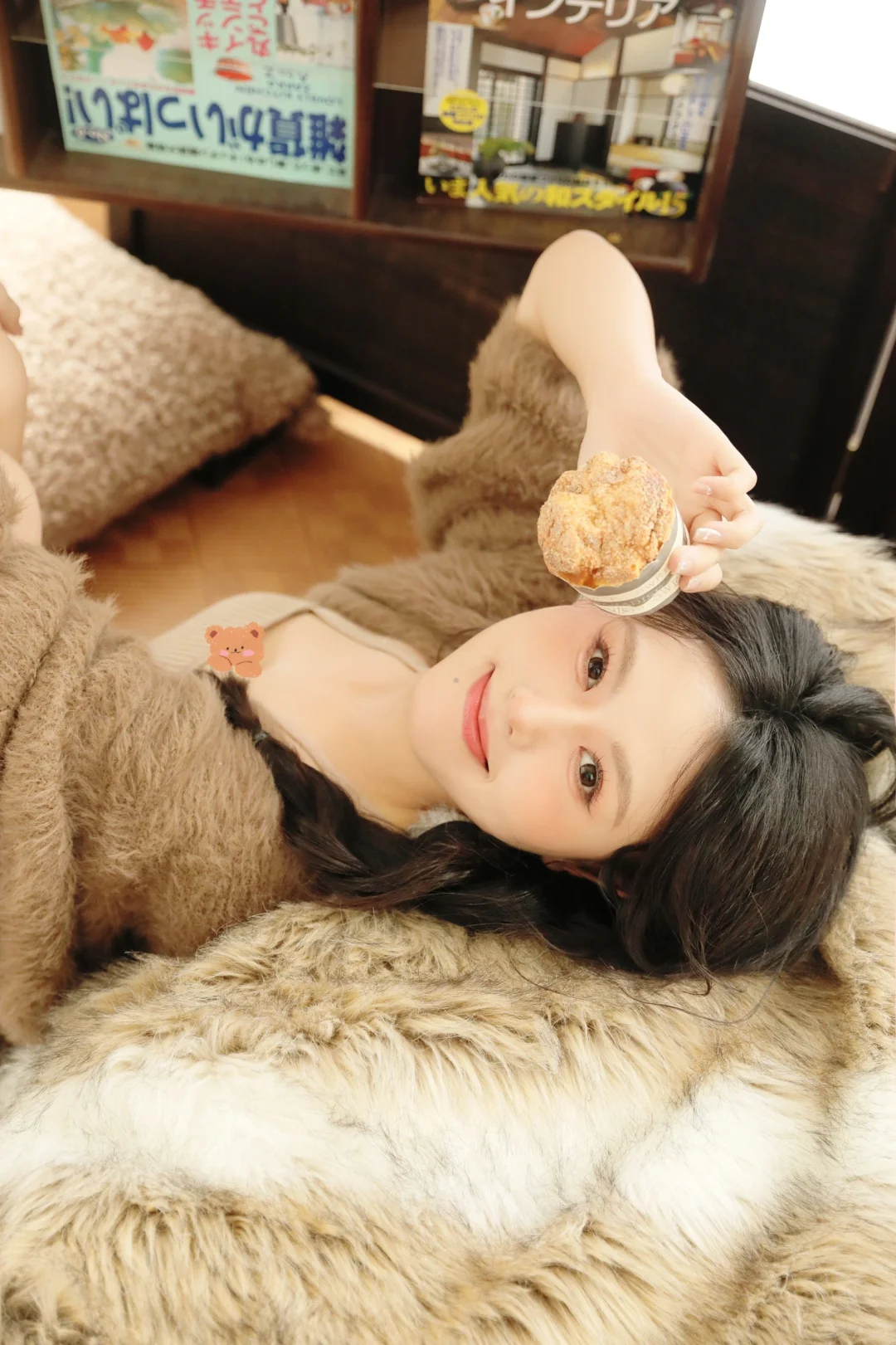 一只秋日暖绒绒的小熊🧸秋冬居家写真