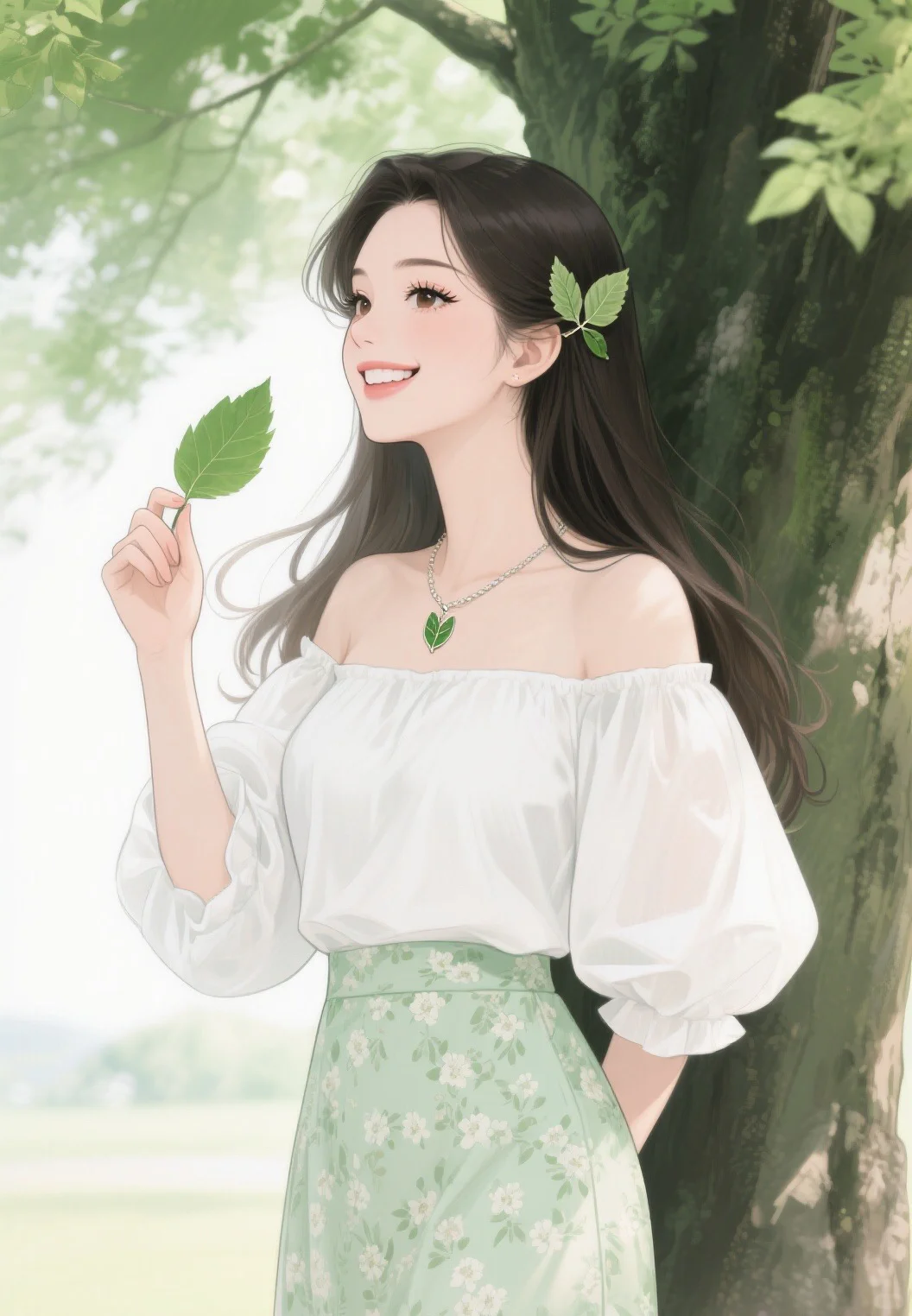 清新女孩，治愈系插画头像