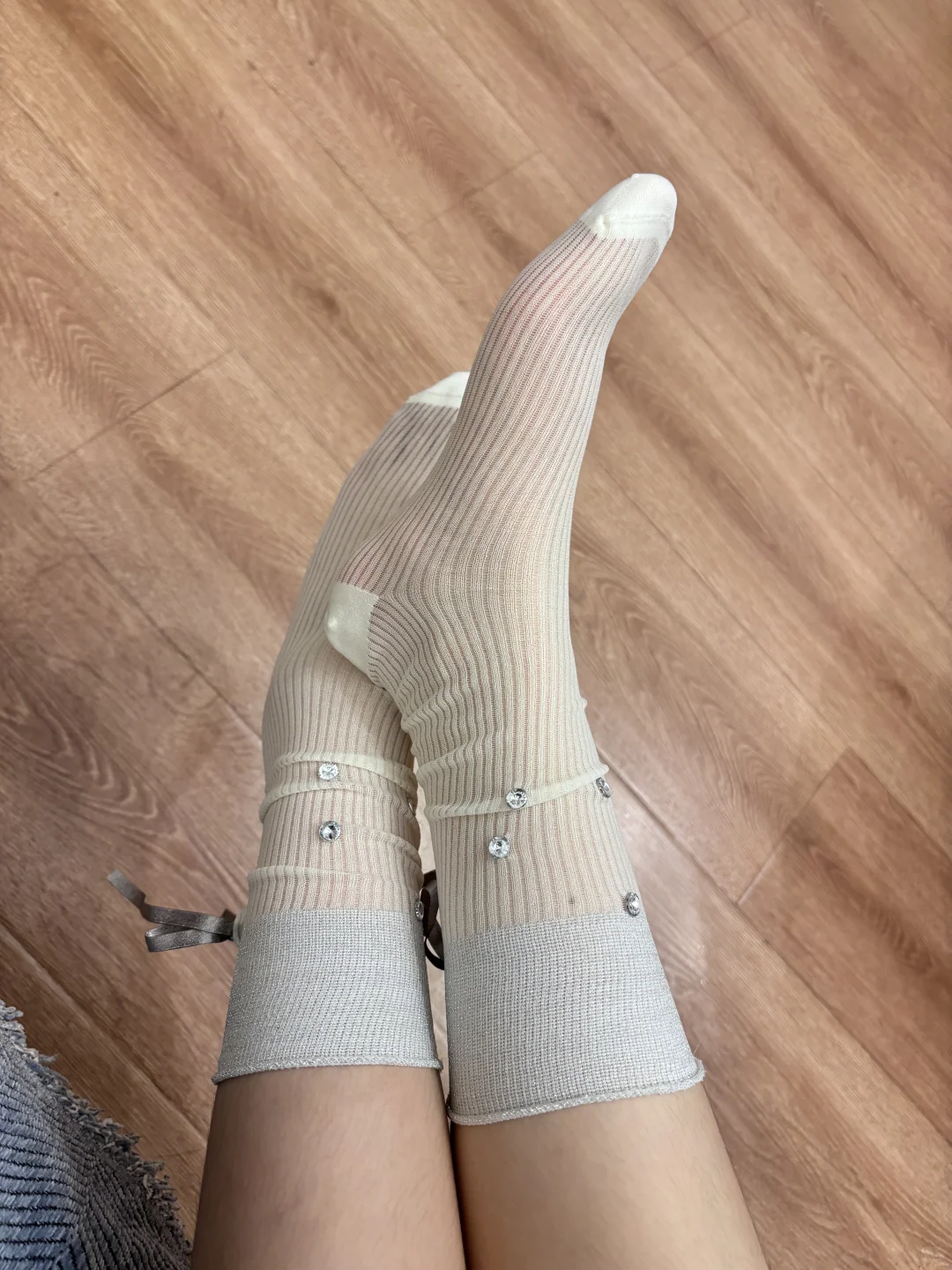 这芭蕾风小袜子也太好看了吧？