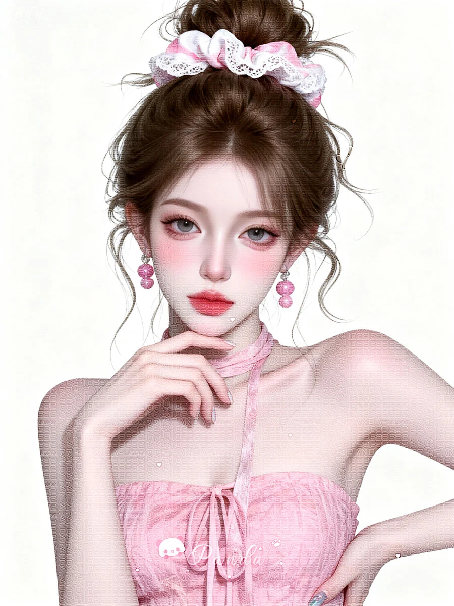 粉粉嫩嫩的甜美少女，谁不爱