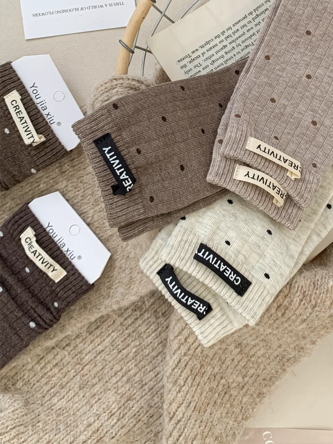 早秋的美拉德配色🤎复古波点➕布标太piu亮啦