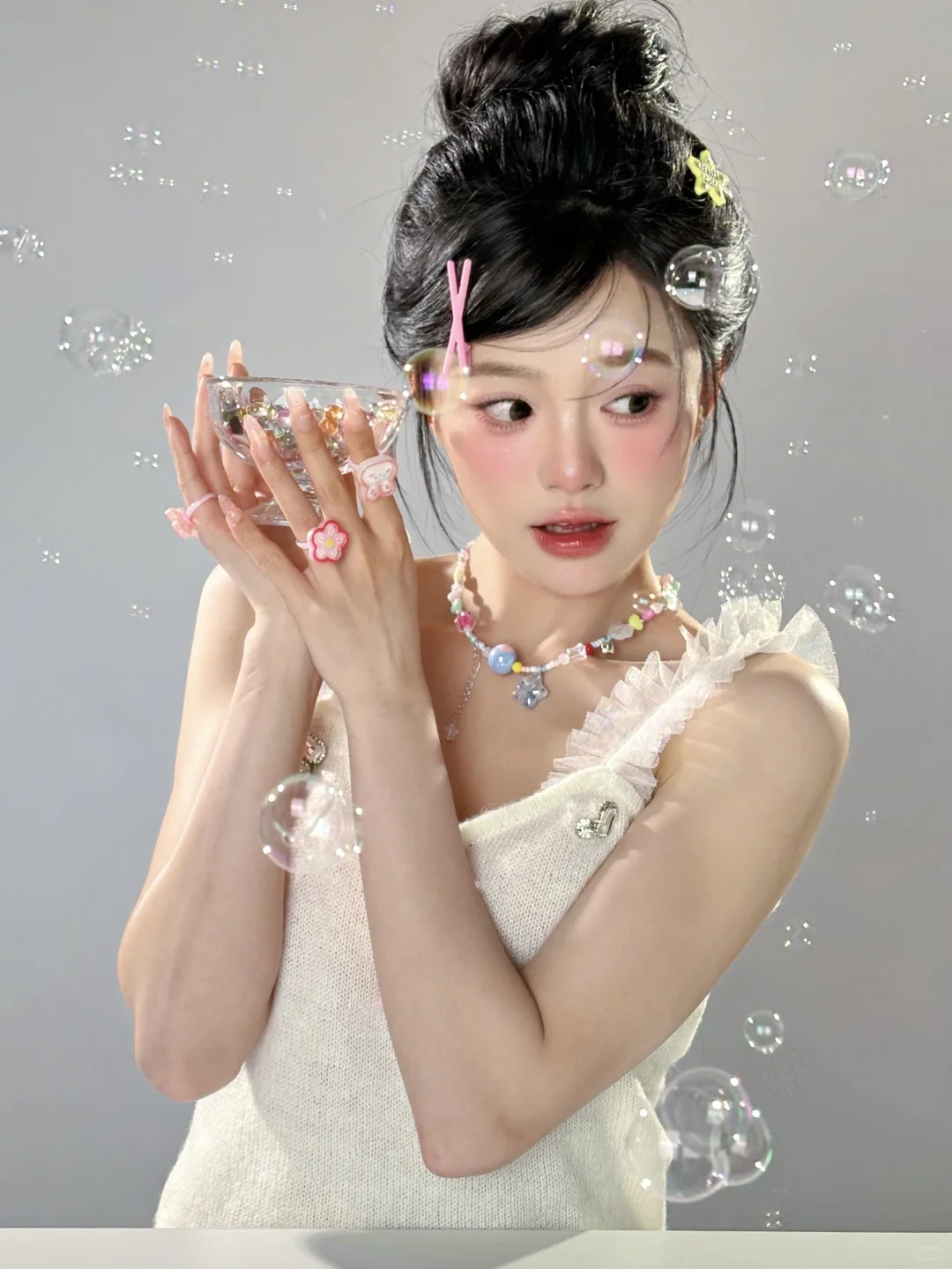 🫧live｜拿捏甜美和清新泡泡妆容！|韩系肖像