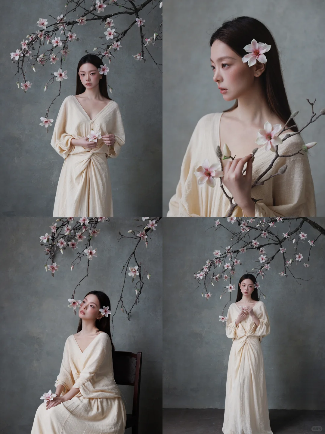 广州写真｜“枯木逢春”系列的清冷氛围太爱了