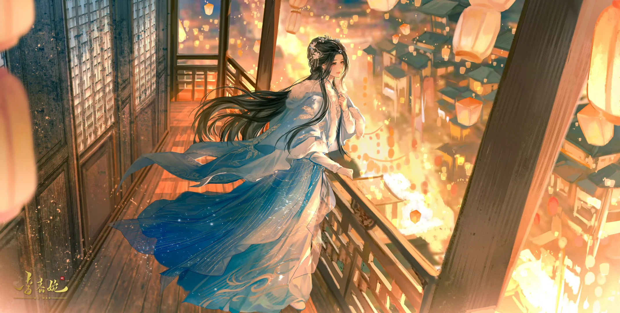 看到了国漫几个女角色的九月壁纸出来啦