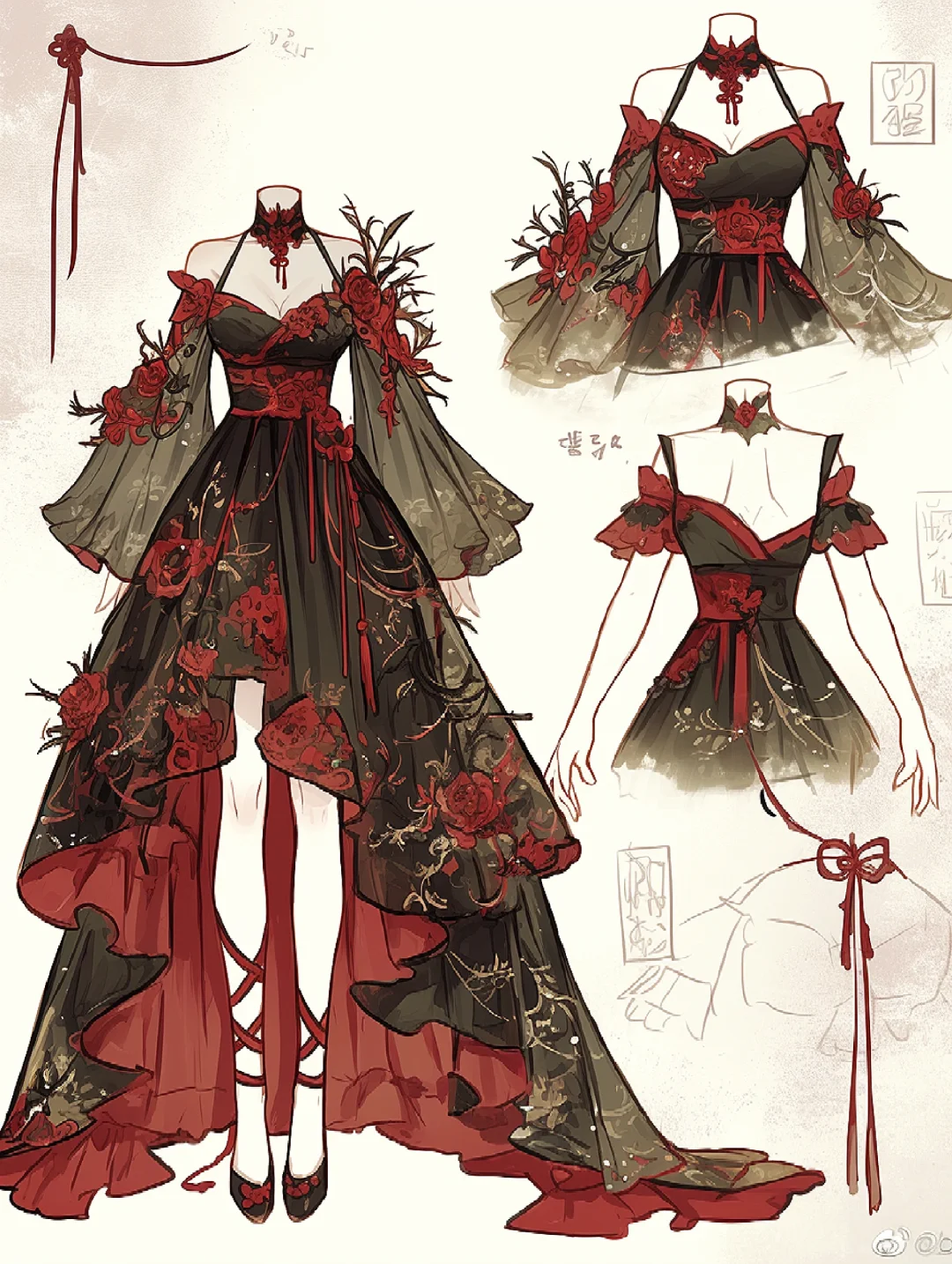 新中式‖红色系国风穿搭