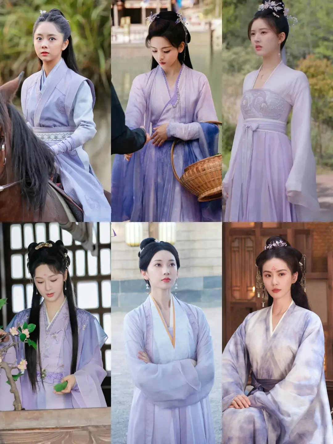 盘点女明星62套紫衣古装造型