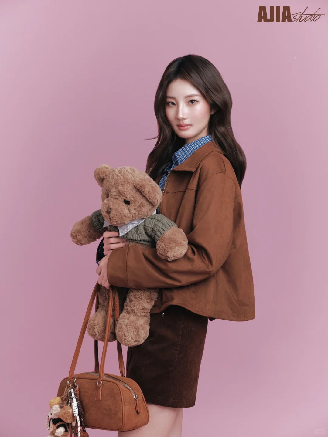 秋冬韩女写真🧸miu系俏皮可爱学院风