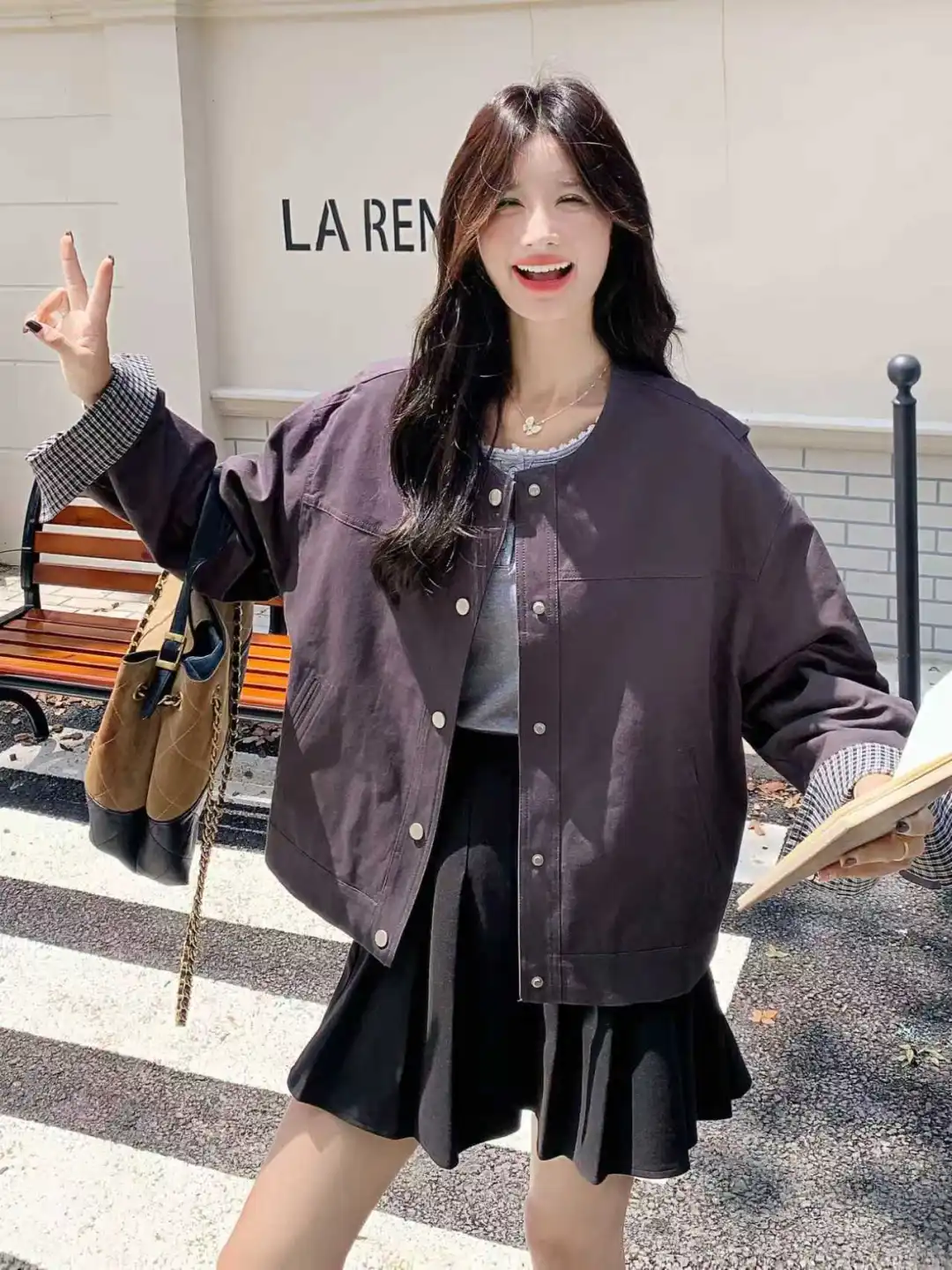 秋日穿搭、韩系小姐姐穿搭、好喜欢这种感觉