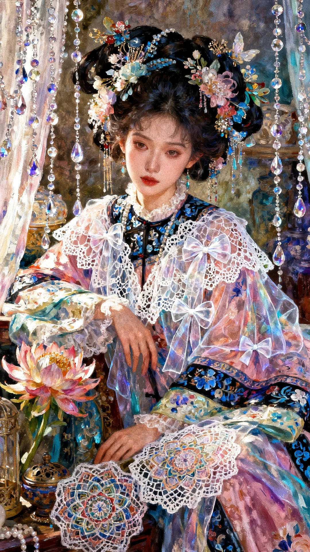 大小姐帷幔下的秘密…”✨清汉女和西洋女杀疯