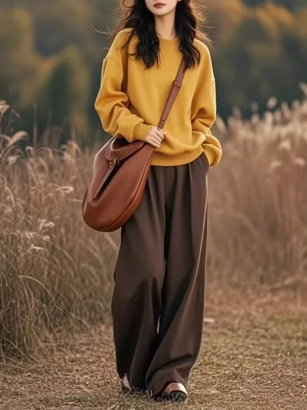 舒服的秋天，舒服的穿搭🍂阿玛施卫衣穿搭😍