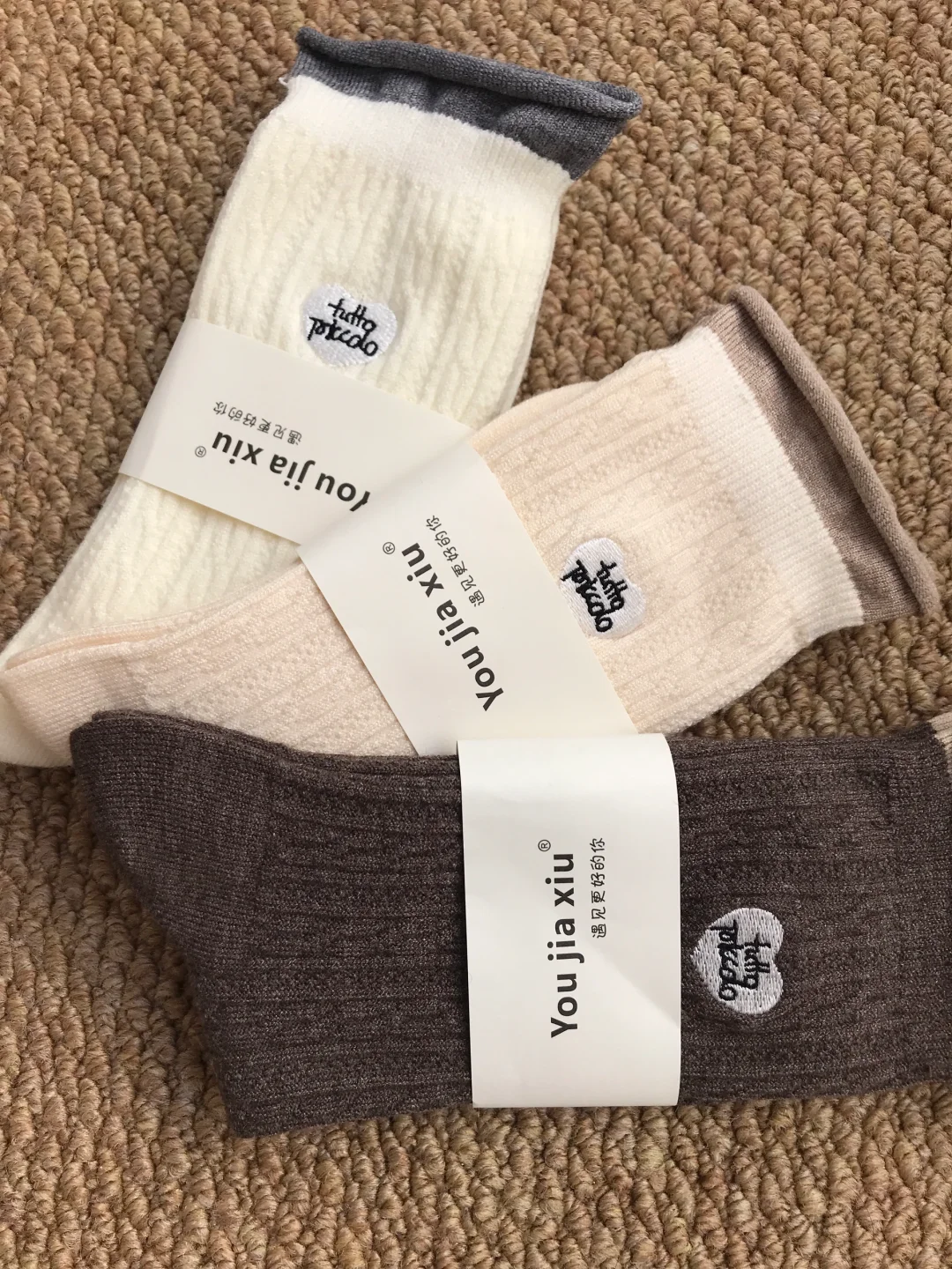 奶油韩白～敲美的羊绒堆堆袜🐑也太好穿啦！