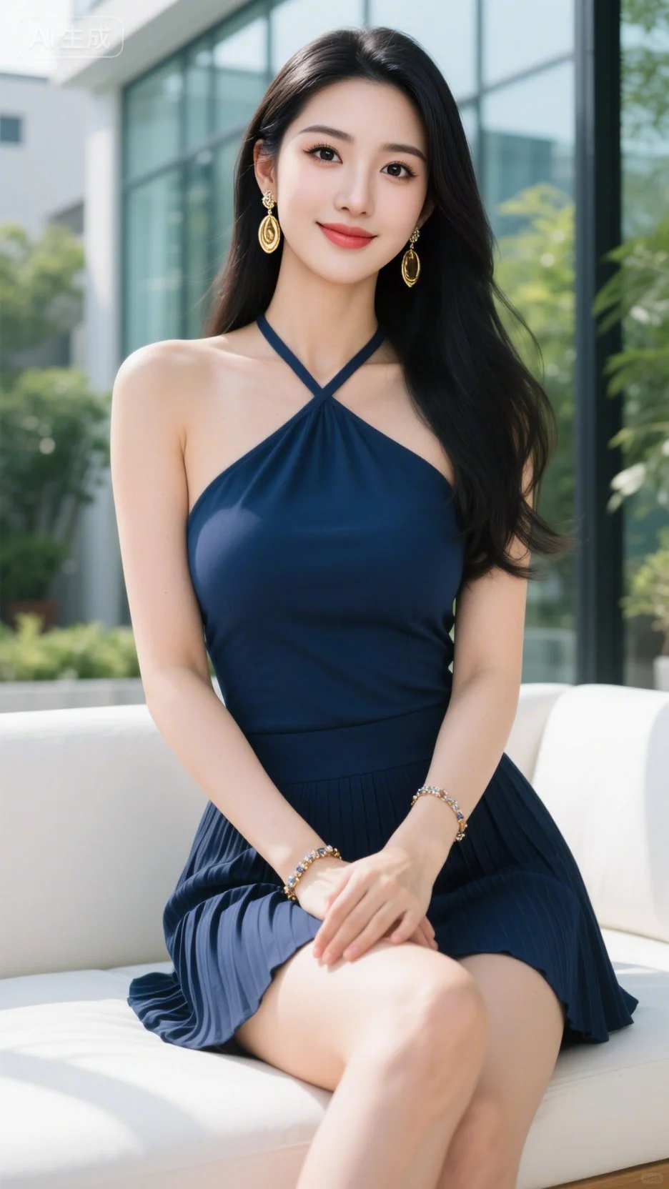 她把高级感穿在身上，美到发光！