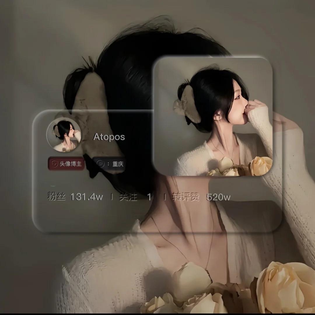 她的侧脸真的……太好看了！