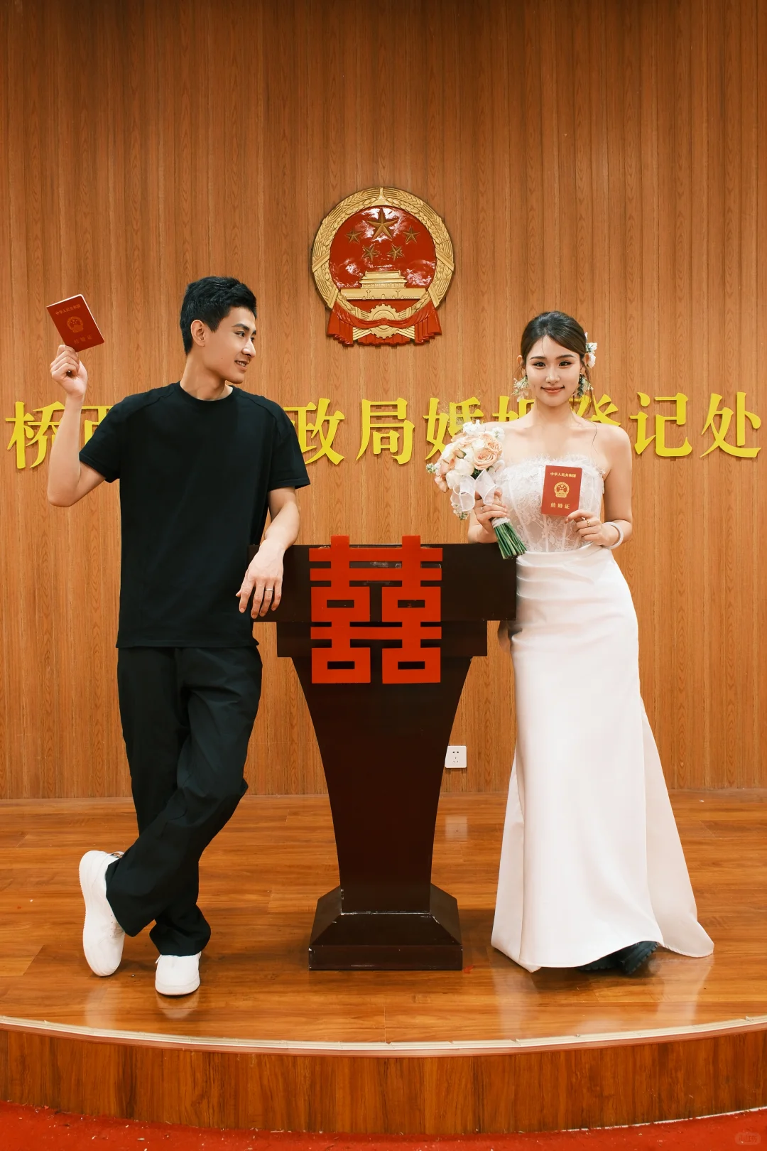 石家庄领证跟拍｜氛围感拉满的一对儿