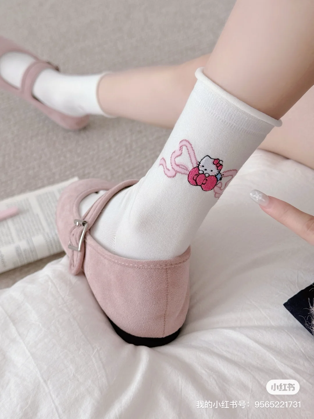 好喜欢我的袜子🧦可爱鼠啦