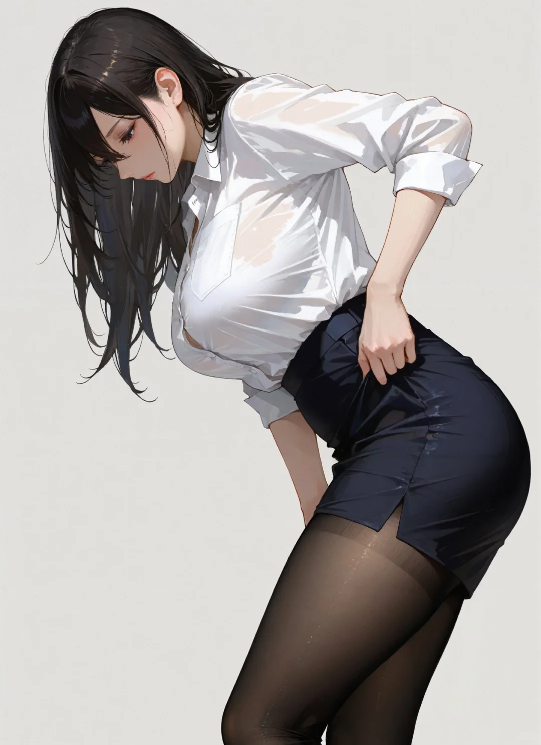 【AI绘画分享】第245期：可爱OL姐姐！