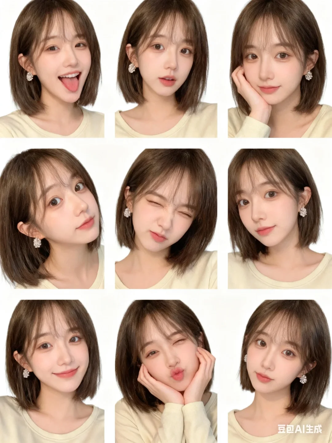 短发发色真的会改变气质~