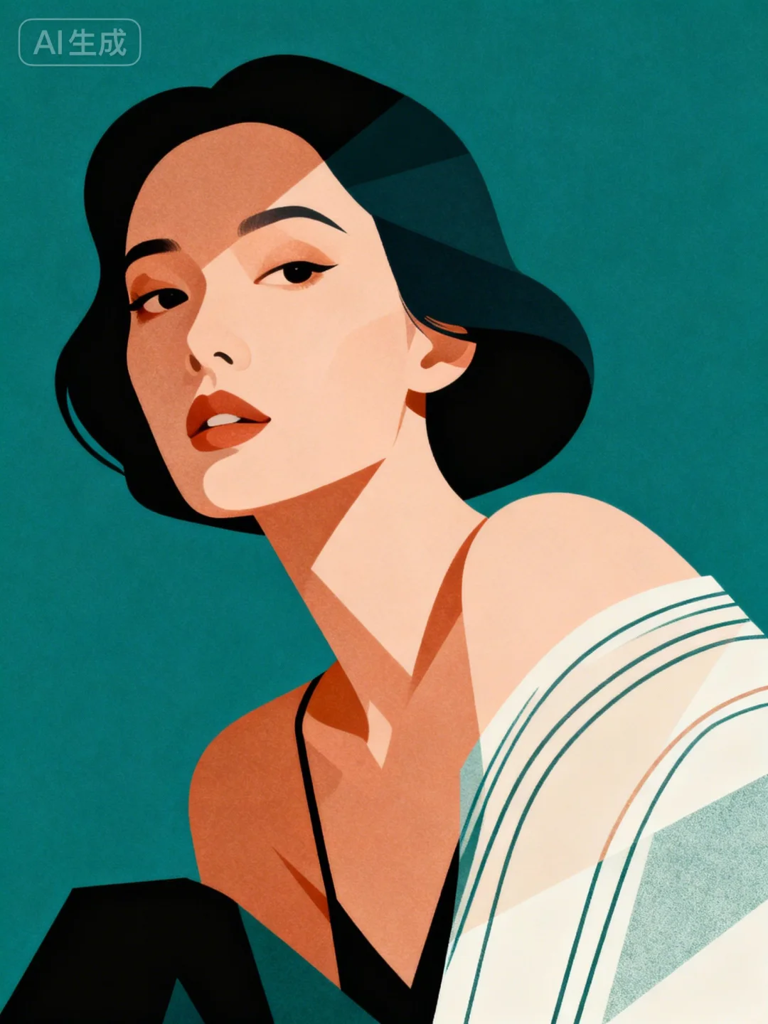 插画分享：优雅的女士