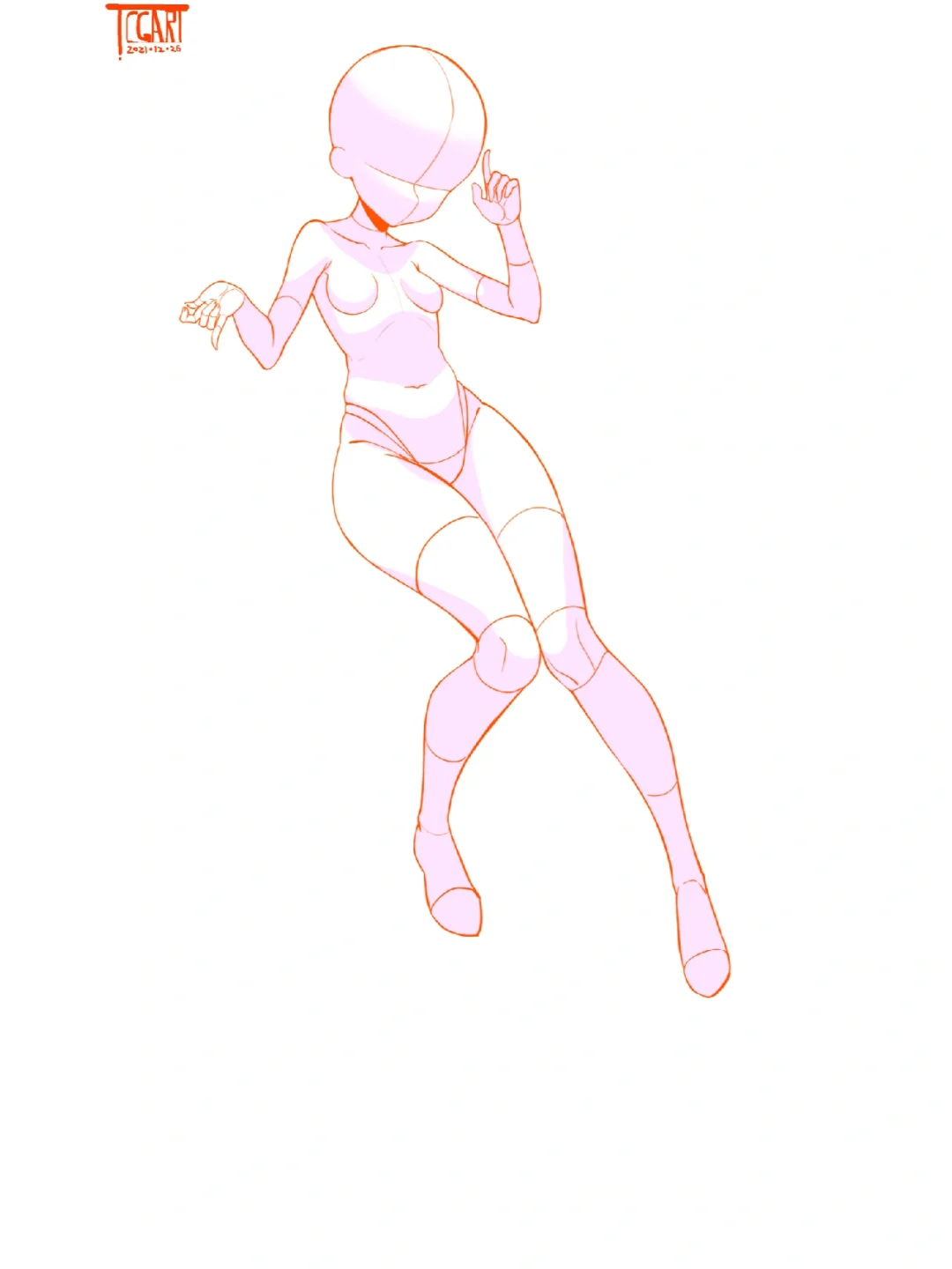 人体动态模型练习，第十一天！