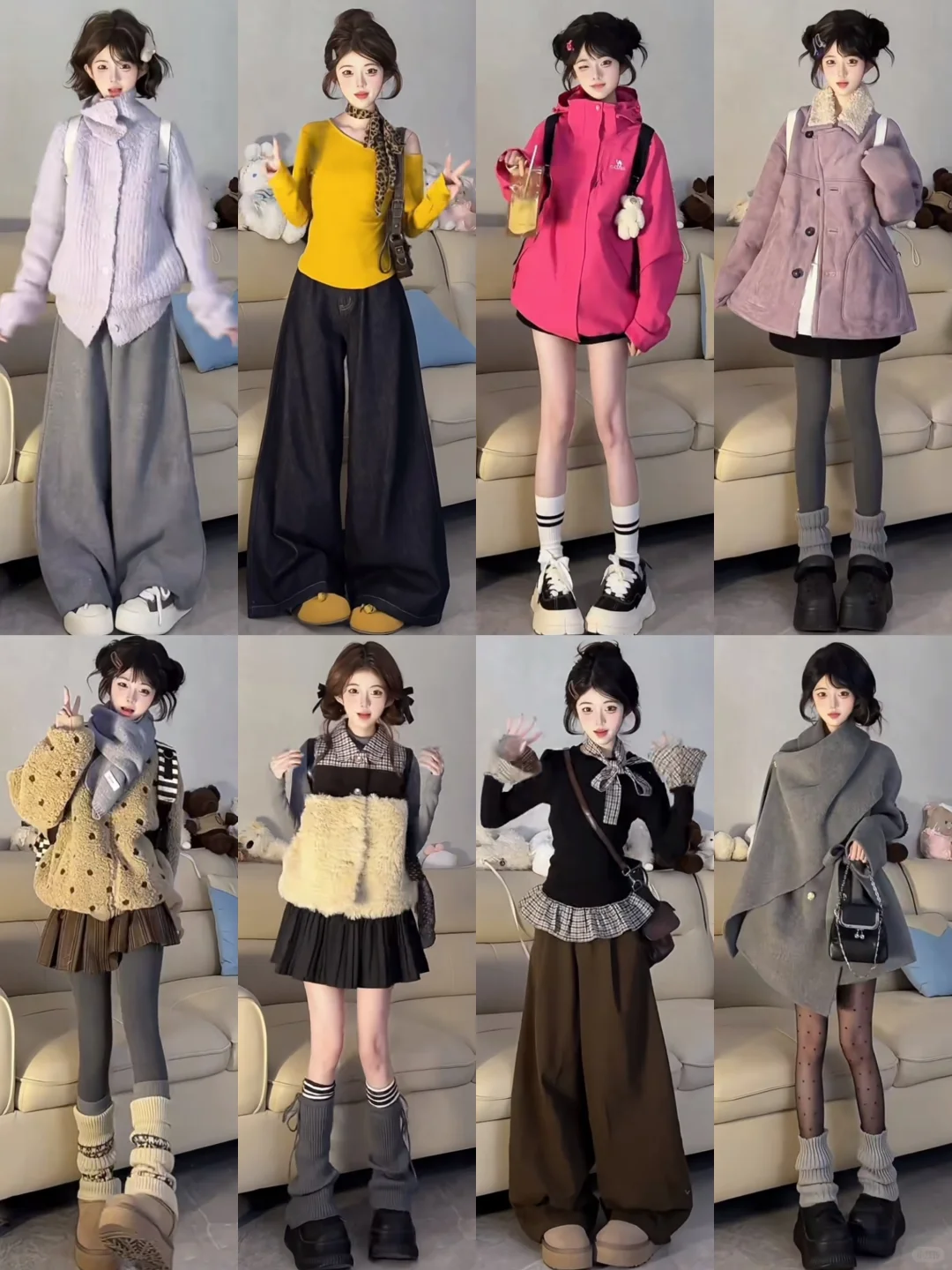 3️⃣2️⃣套🫧｜秋冬韩系穿搭合集分享