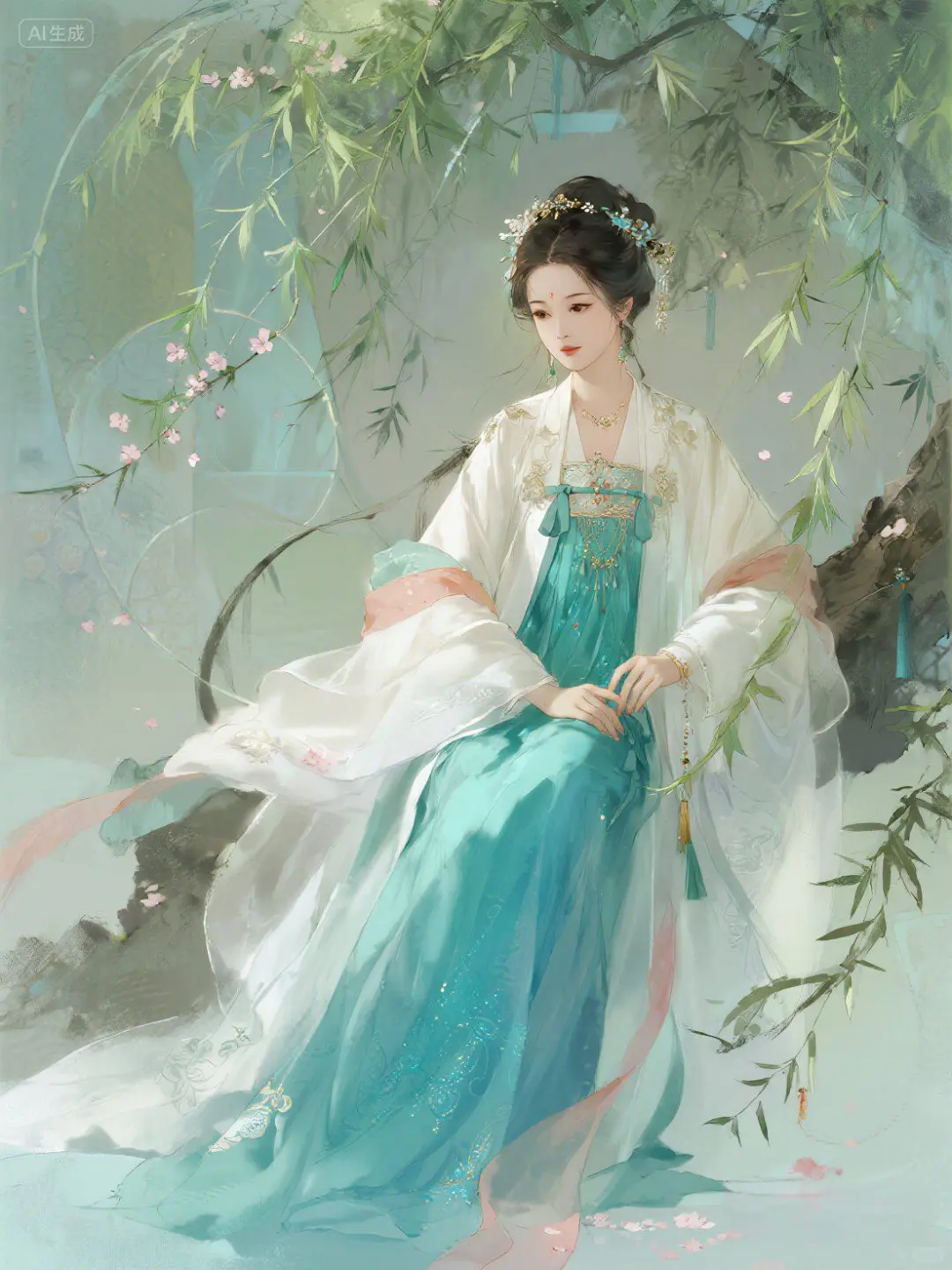 绿衣美人|古风美人