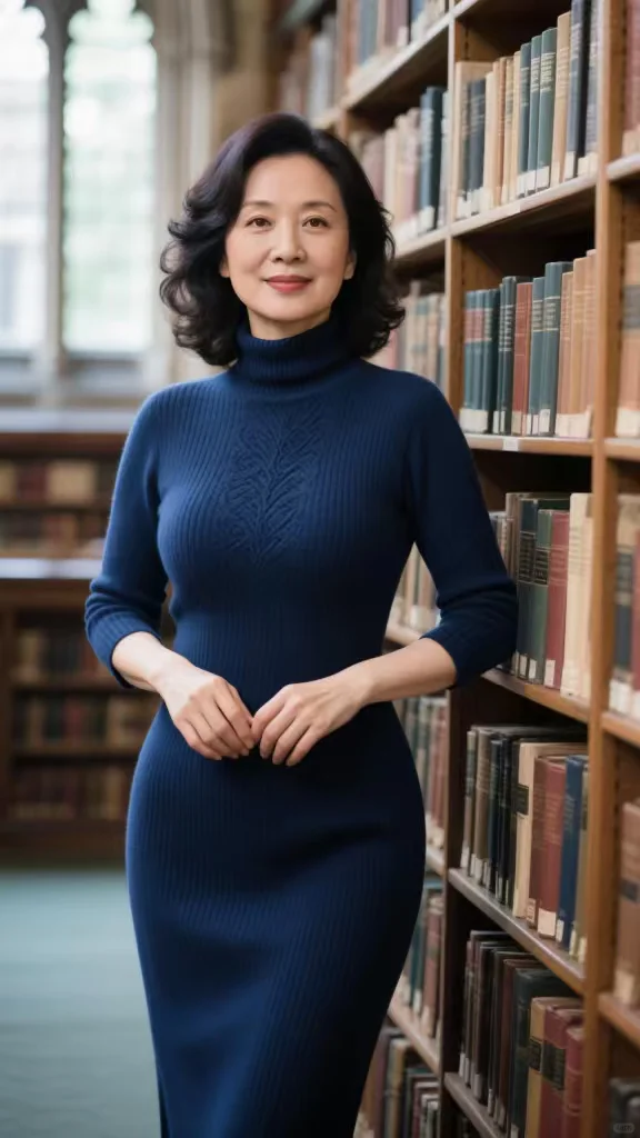 成熟美尽显，48岁的阿姨衬出好身材