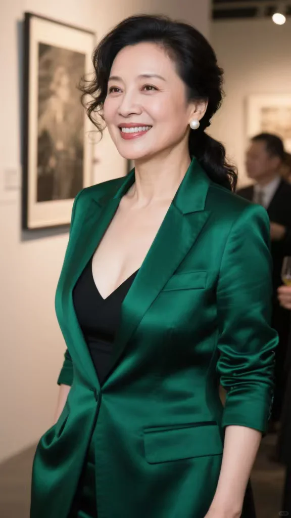 成熟有韵味，48岁的阿姨魅力挡不住