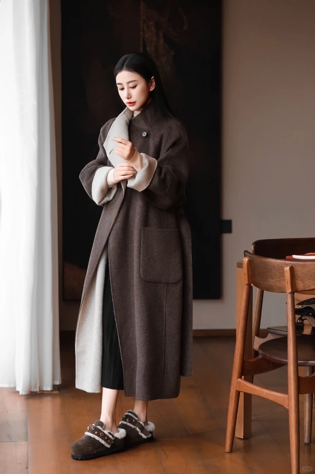 秋冬大衣穿搭 日常出行的氛围感搭配