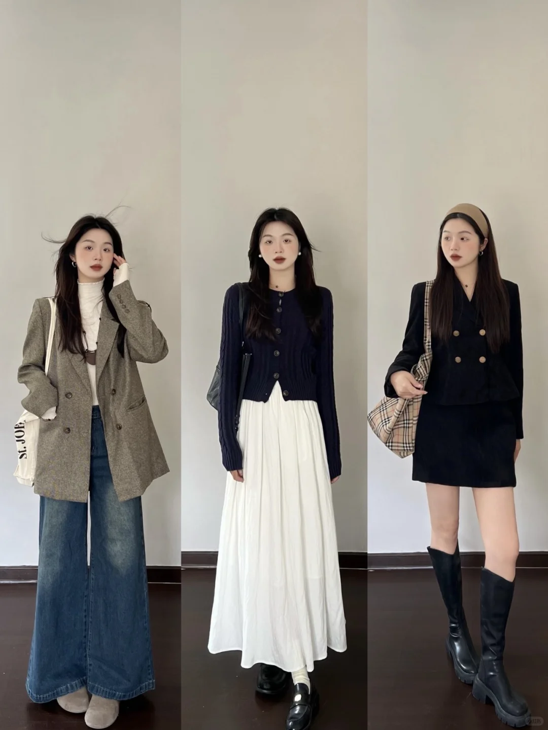 168cm57kg｜18套！🐈‍⬛秋冬一周通勤穿搭合集！