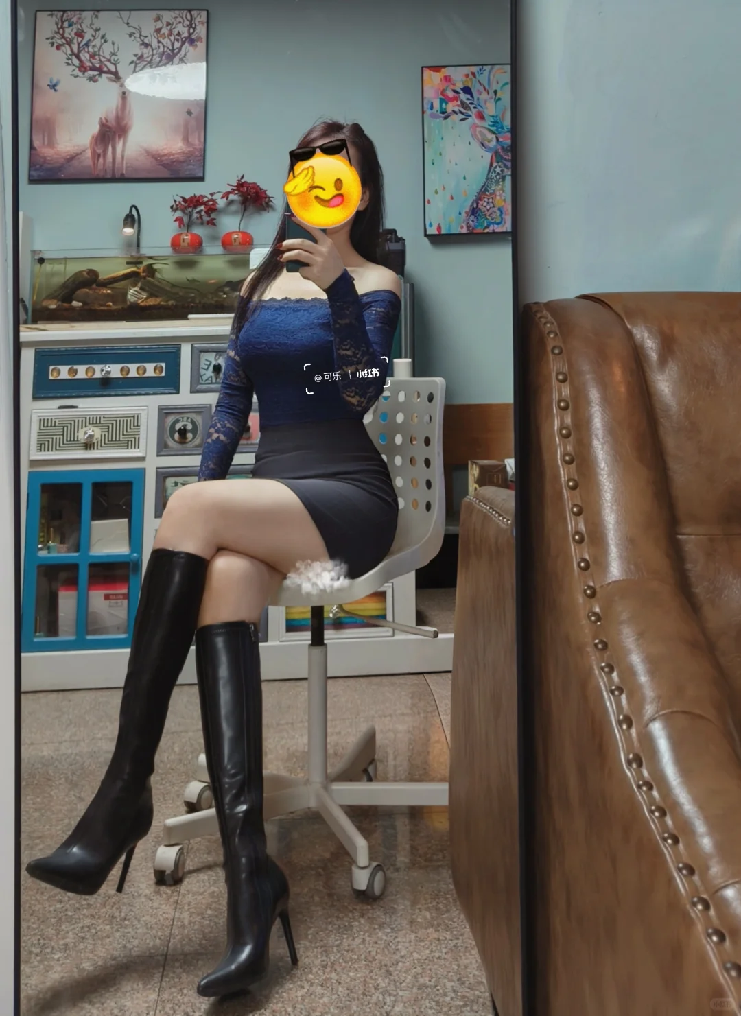 高跟靴➕小短裙斩男还是斩女