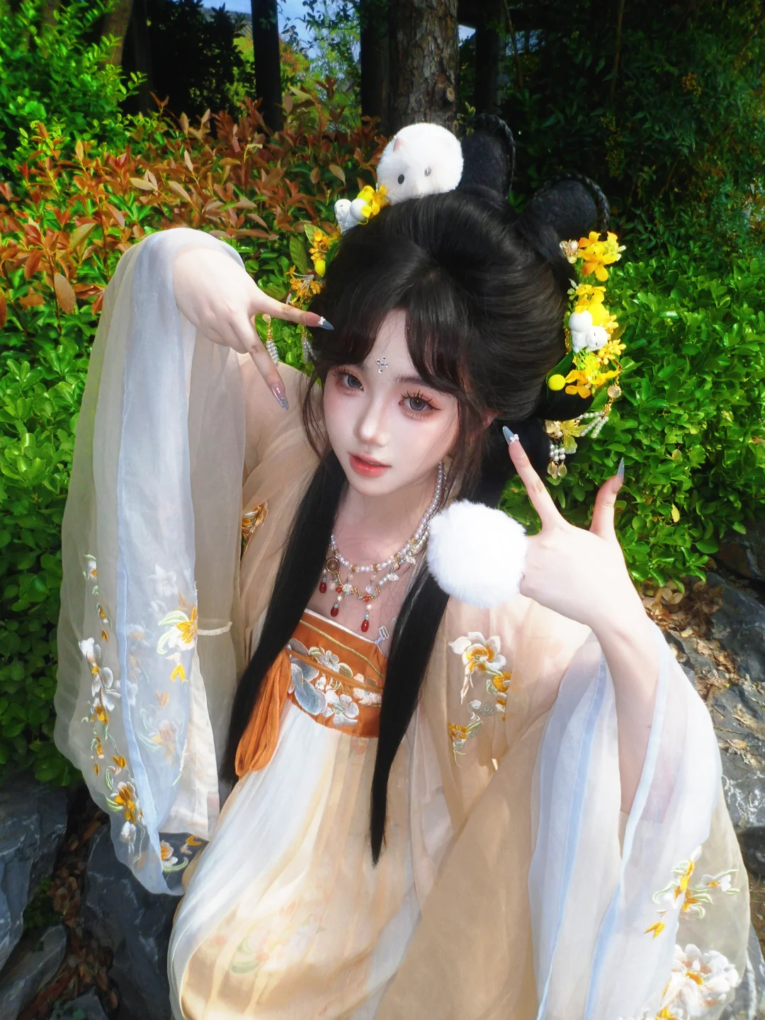 中秋都来做这个玉兔妆造好吗！