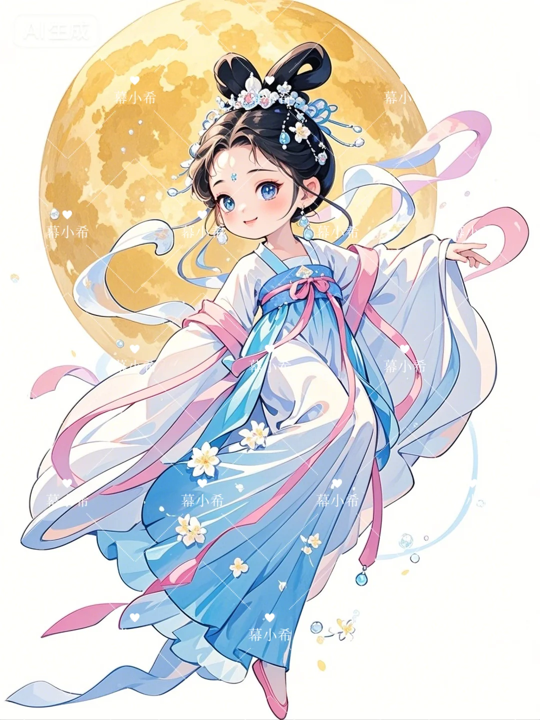 Q版古风｜中秋嫦娥