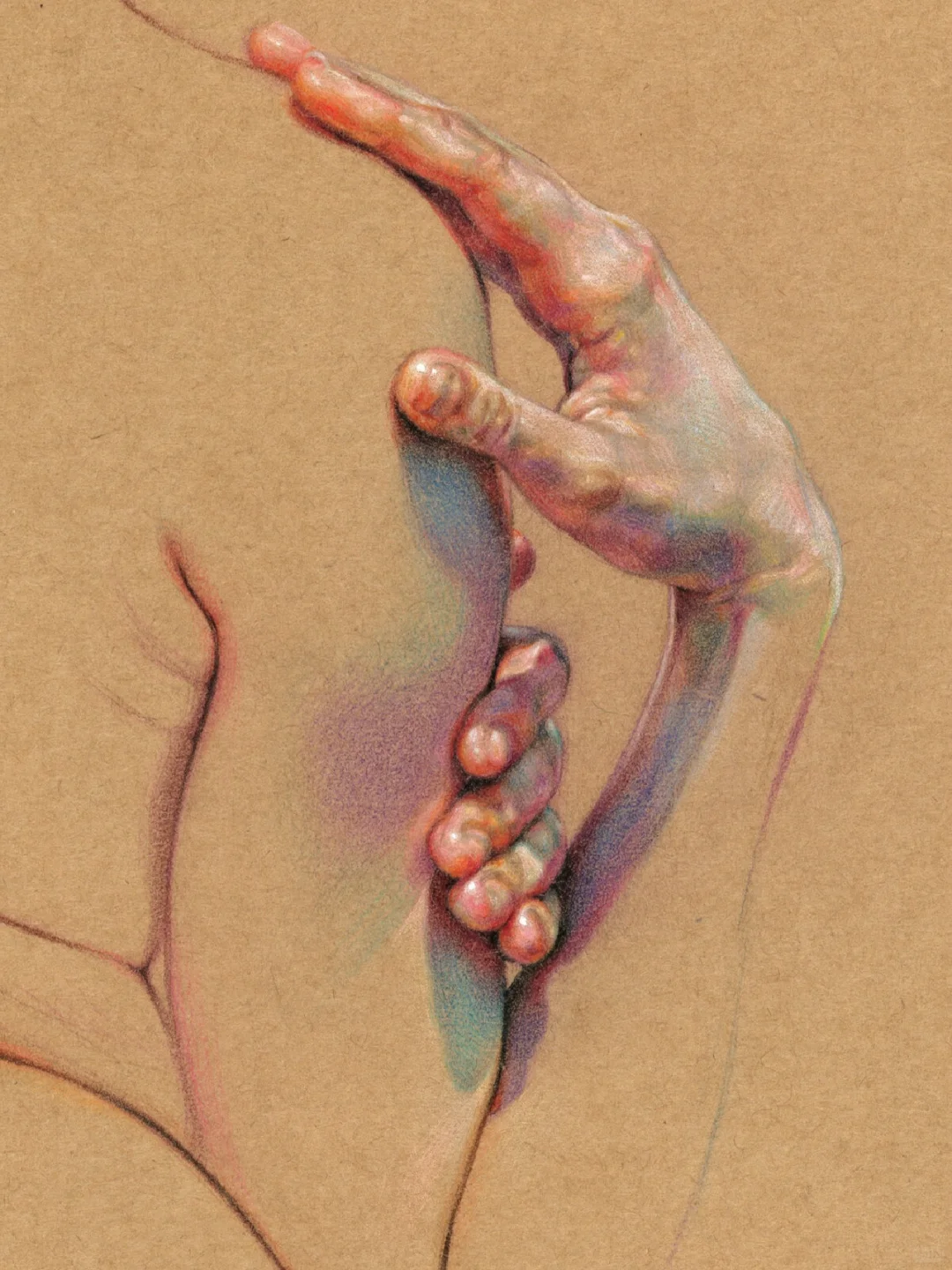 “用铅笔暗示的肉体”