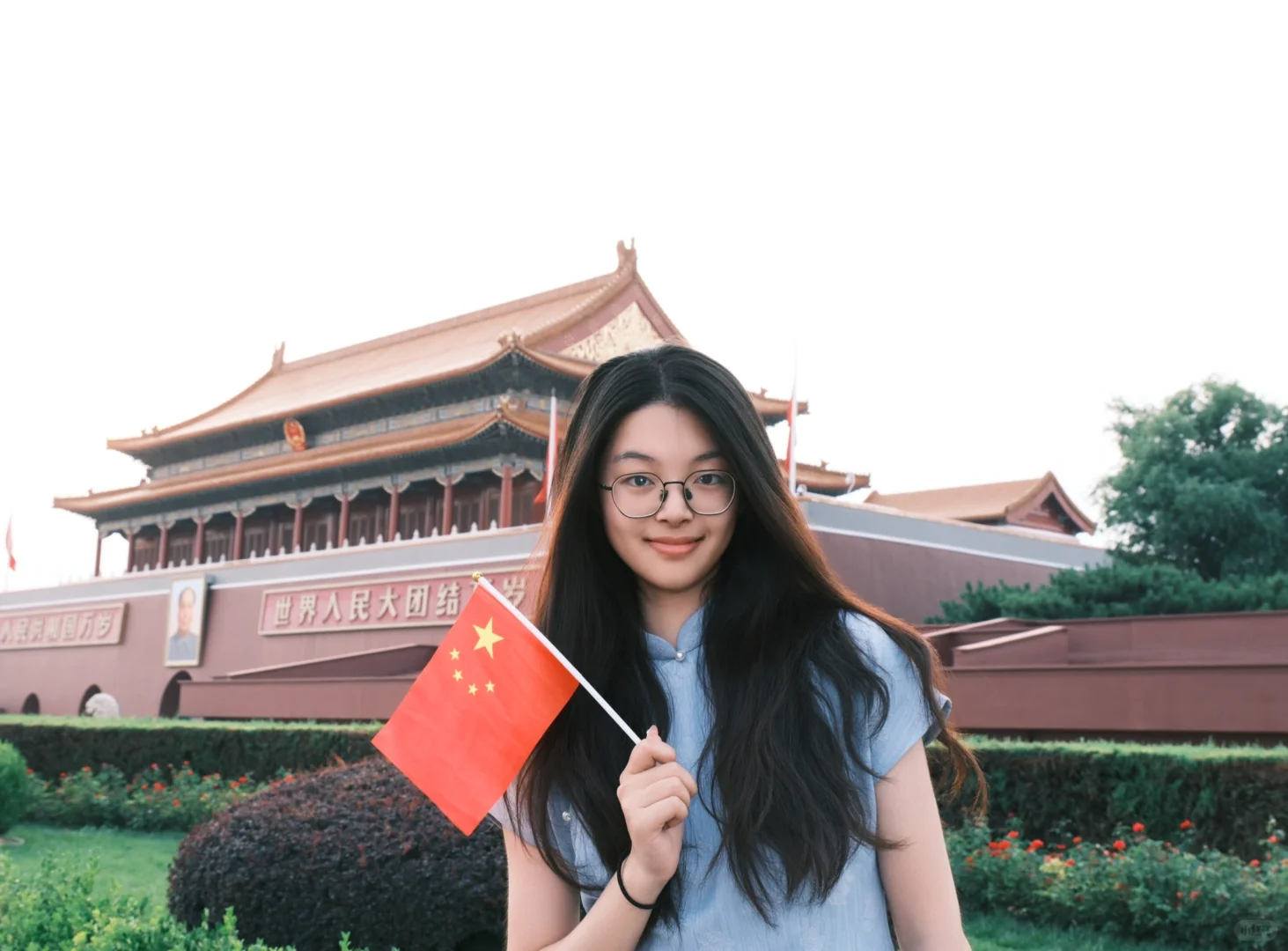 女摄影，富士直出，天安门跟拍，