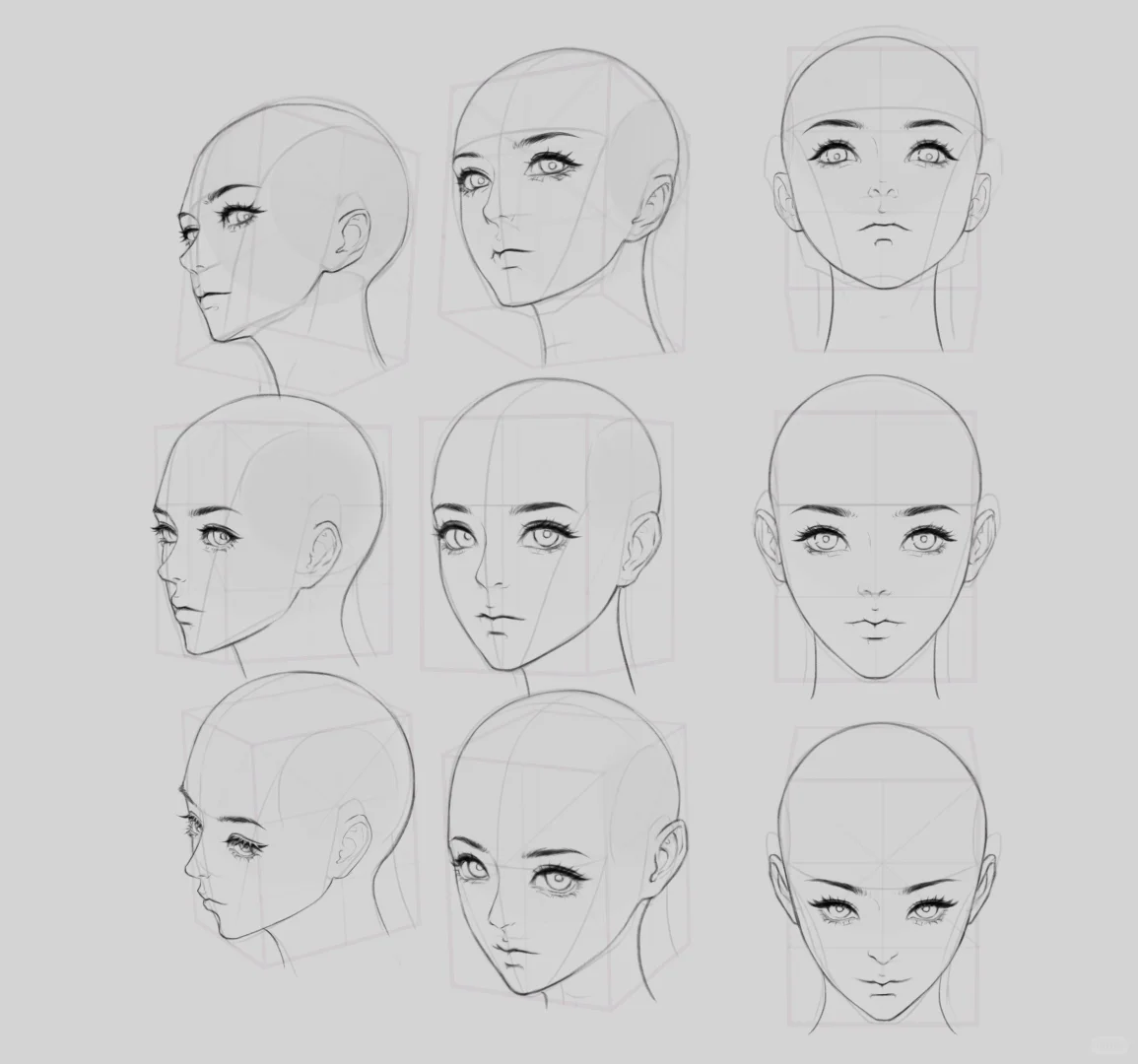 普通女头透视练习