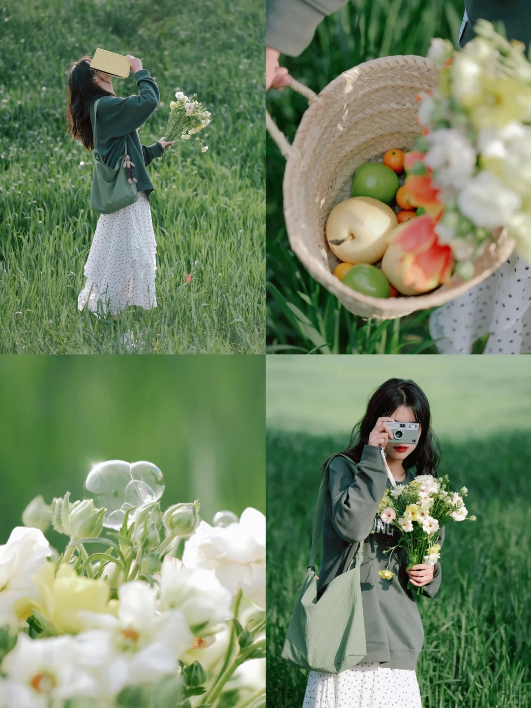 早春氛围感绿调滤镜📷又到拍麦田的时候啦！