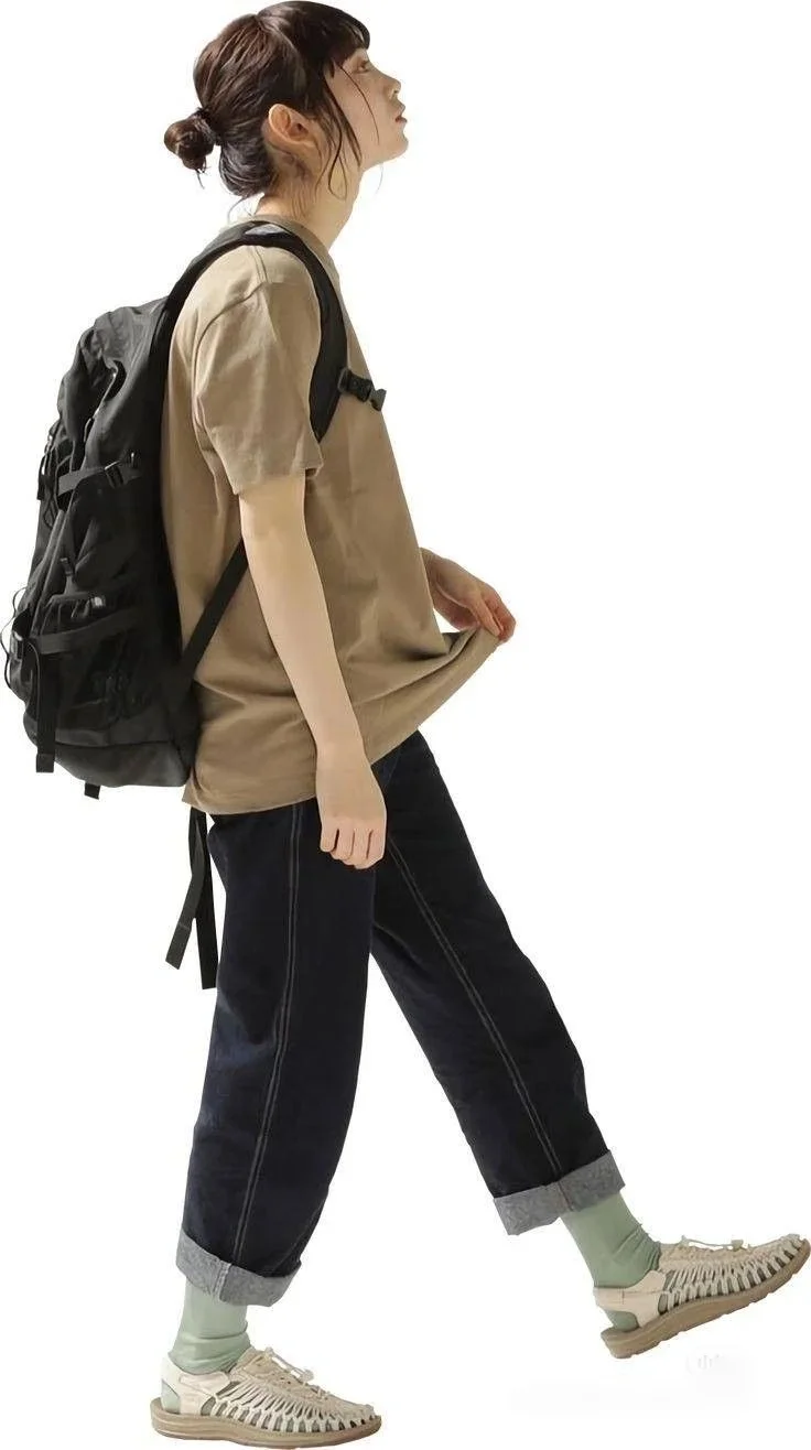 人物俯视绘画素材