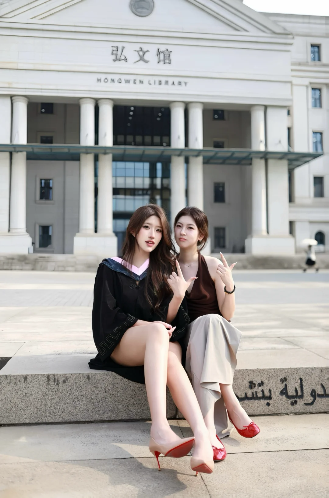 毕业啦🎓 论学士服与高跟鞋的适配度