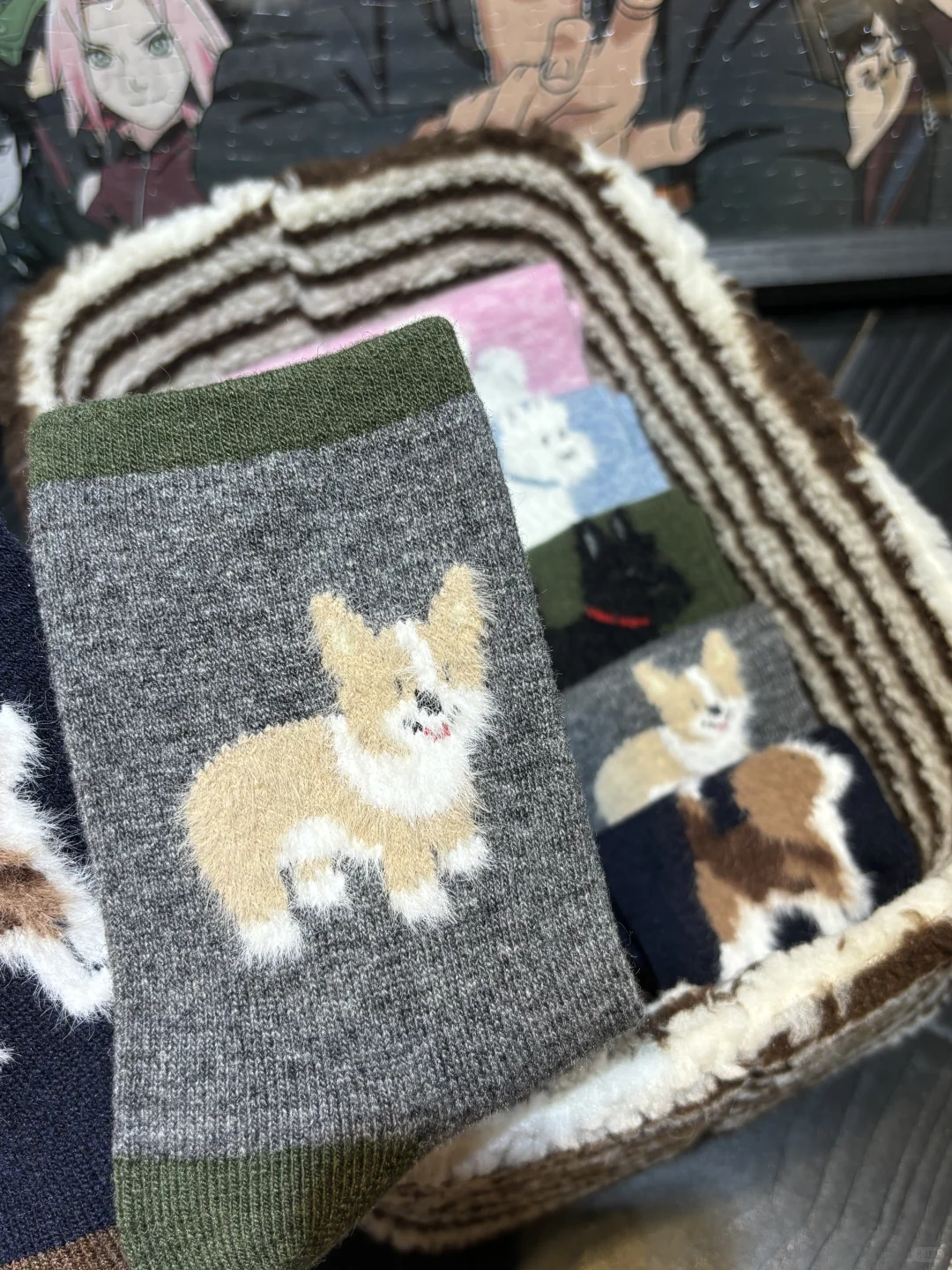 🐶🐾「这双小狗袜是我的快乐开关！」