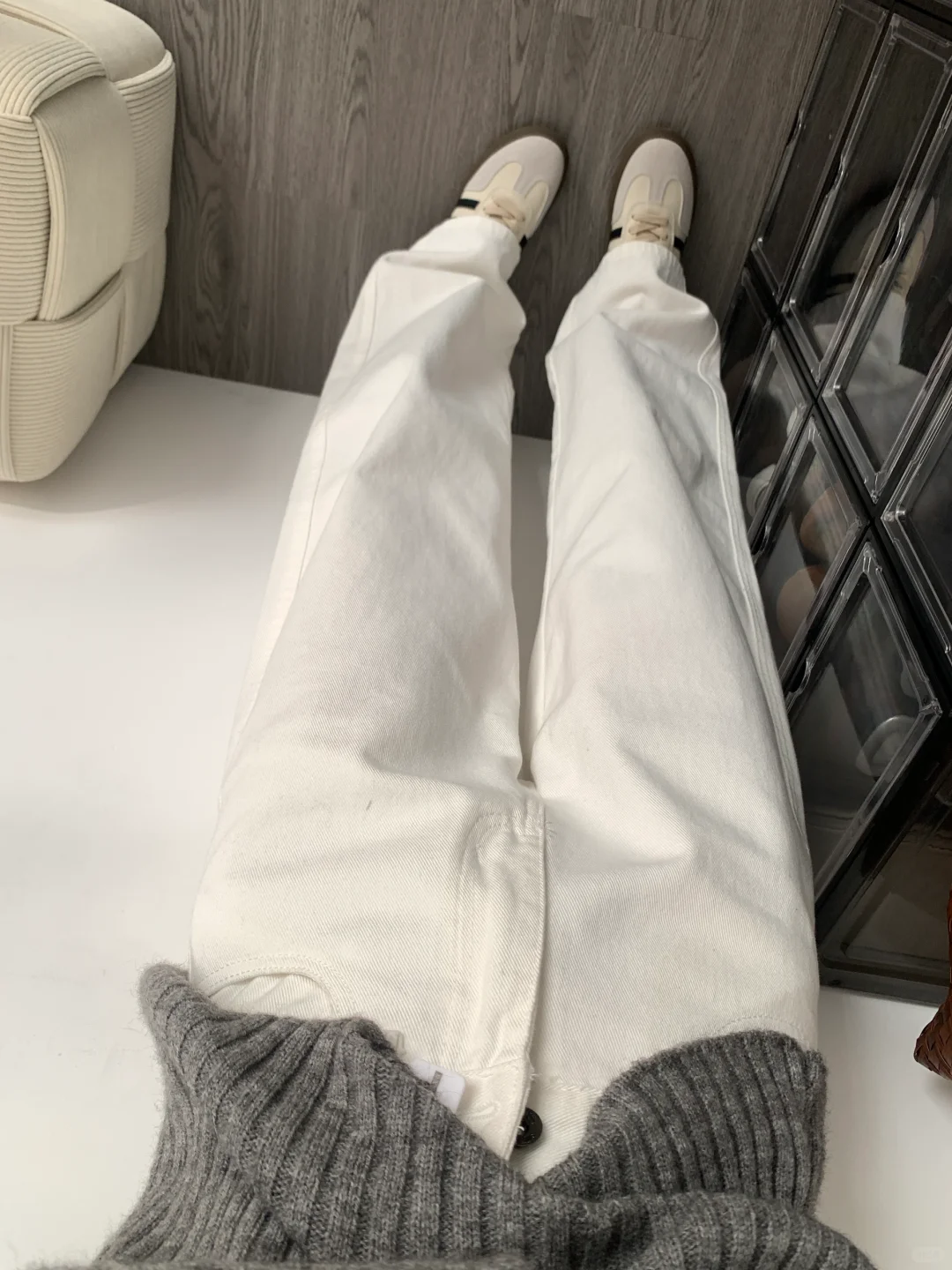 改版了3次！😭终于做出百搭不透的白色裤子！！