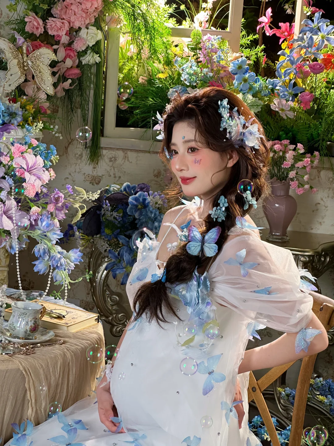 🦋花窗·蝴蝶少女·孕照🦋Live Live